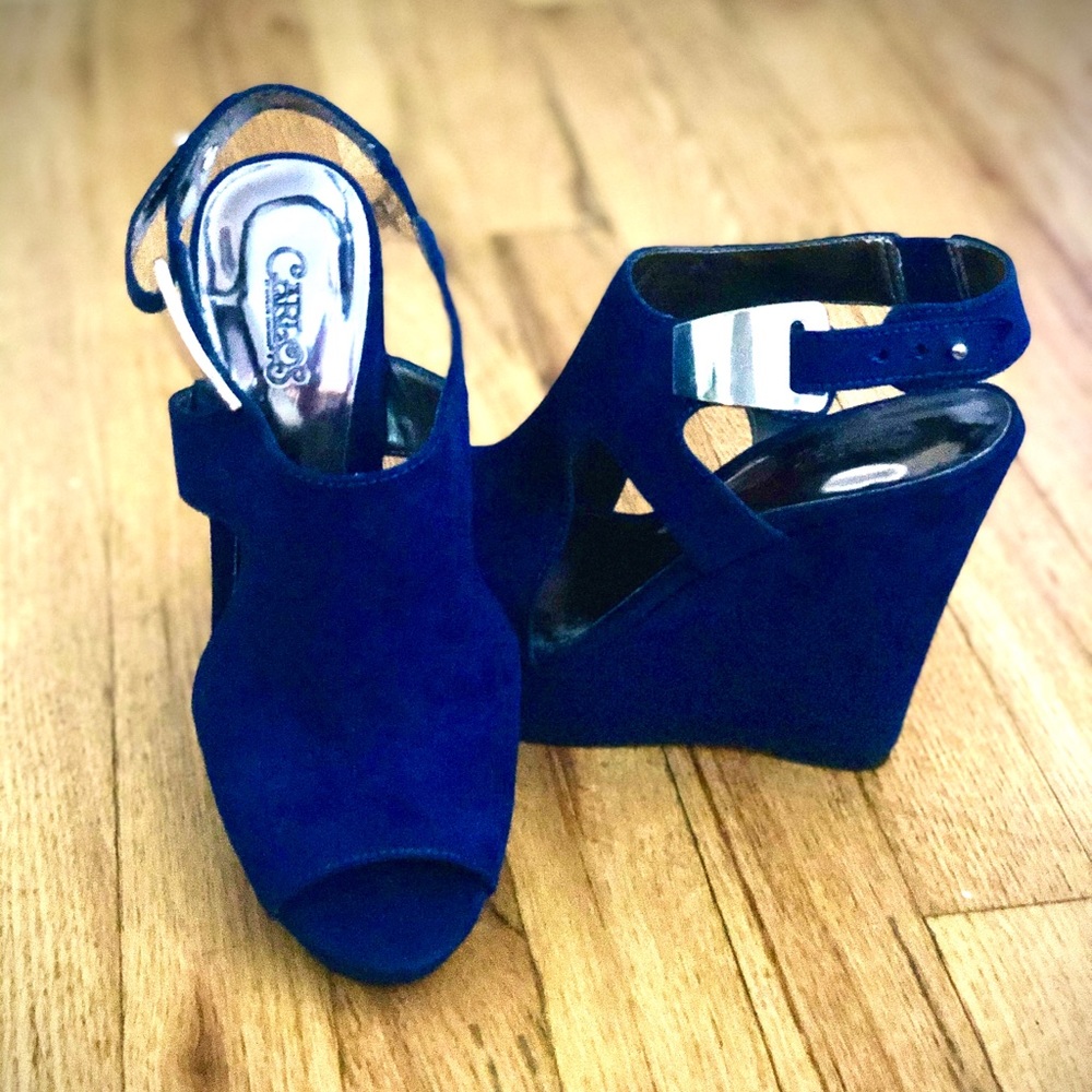 COPY - Carlos Santana Blue Wedge | Size 7